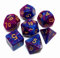 Creebuy DND-Würfel-Set, polyedrische Rollenspiel-Würfel, für Dungeon and Dragons, MTG, D&D, D20, D12, D10, D8, D6, D4, 7-teilig, Blau-Lila
