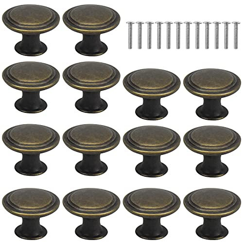 Joyan 16 x Vintage Furniture Knob Drawer Knobs, Retro Vintage Door Handles for Commo Drawers, Cupboards