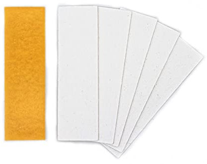 Pack of 100 Fire Essentials 100 x 30 x 1.0mm MAP Intumescent Hinge Pads, self adhesive