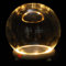 Beavorty Glas-Display-Glocke mit Sockel, LED-Licht, 18 cm, Büro-Heimdekoration für Pflanzen, Sukkulenten, Lichterkette, Foto-Medaille, Glocke, Glas, Display, Kuppel, 1 Set, 20 x 18 cm