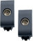 BRATEK - 2 Prese compatibile con bticino Tv (femmina) - Presa antenna tv Femmina compatibile con bticino living - Presa tv muro nera - Presa a muro televisione - Presa da muro