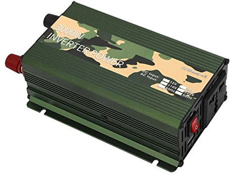 Inverter di Potenza, Protezione da Sovraccarico Trasformatore a Onda Sinusoidale Uscita Stabile 3000 W per TV (220V)