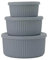 Chic.Mic bioloco plant deluxe Schüssel Set desert in der Farbe Dark Grey, aus PLA Kunststoff, Maße: 5 x 12 cm, 6 x 14 cm, 7 x 15,5 cm, BPDT703