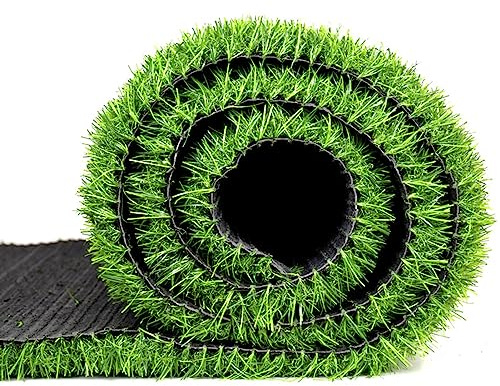 HUHJYUGE Artificial Lawn 2x3m, Green Artificial Grass Rug Grass Carpet Rug, Realistic High-Density Durable Fake Grass Deluxe Artificial Turf, for Dogs, Patio, Balcony, Garden