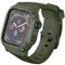 PEIYUI Wasserdichte Schutzhülle für Apple Watch Serie 6/5/4/SE, 44 mm, IP68 wasserdicht, staubdicht, schneefest, stoßfest, stoßfest, für Apple iWatch Ganzkörper-Schutzhüllen (Armeegrün, 44 mm)