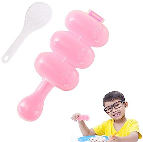 Onigiri Maker Mold | Maker Reutilizable Onigiri Shaker Rice Ball Shake Mold Safe Kitchen Gadget Onigiri Mold Inofensivo Accesorios para Cocinas, Dormitorios, Comedores, Escuelas Cantinas Zorq