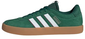 adidas Herren VL Court 3.0 Shoes, Dark Green/Cloud White/Burgundy, 38 2/3 EU