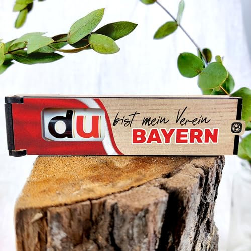 Bayern du bist mein Verein - Schokoriegel Geschenkbox inkl. Duplo - Bayern Fan, Bayern Geschenke, München, Bayern Geschenk, Bayern Fanartikel, Geschenk für München Stadtverliebte & Fans mit Skyline