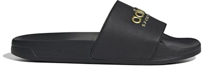 adidas Adilette Shower Slides, Infradito Unisex - Adulto, Coreblack Coreblack Mattegold, 43 EU