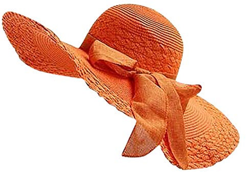 MILAX Frauen Strohhut Faltbar Bohemia Wide Rand Sonnenhut Sonnenschutz Faltbar Strandhut Groß Krempe Faltbare Sommerhut, Sonnenstrohhut Mit Breiter Krempe