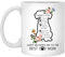 kisoyo Tasse à café humoristique en céramique « Thanks for Loving Me Happy Mother's Day to The Best Dog Mom » - 325 ml