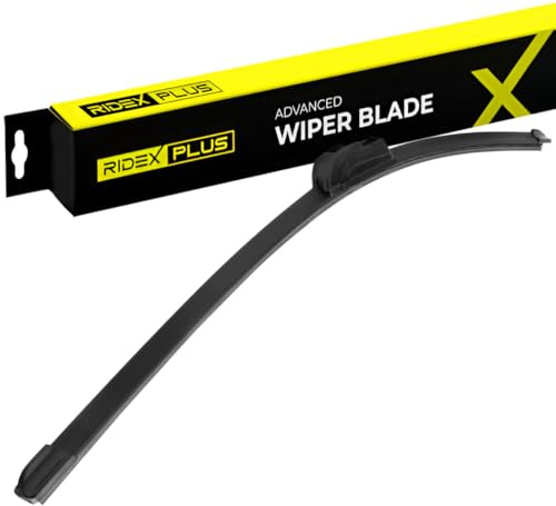 RIDEX PLUS Scheibenwischer Wischblatt Stück mit Spoiler Vorne Länge: 550mm Flachbalkenwischblatt Kompatibel mit VW Transporter T5 Bus 7HB, 7HJ, 7EB, 7EJ, 7EF, 7EG, 7HF, 7EC für Linkslenker 298W0150P