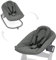 hauck Alpha Bouncer Premium, Dark Grey - Baby Seat for Alpha+ Wooden Highchair with 5-Point Harness, Bouncing Frame & Seat Reducer, from Birth up to 9 kg