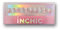 INCHIC Rainbow Candy, Short Squoval, Sapphire Blue to Honey Yellow to Coral Pink, 30 Pcs Press on Nail