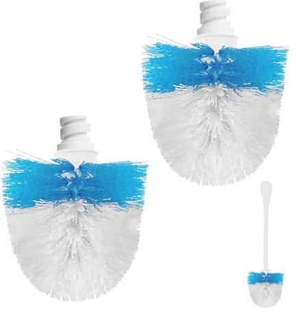 Replacement Toilet Brush Head Compatible with Oxo 2 Pack Toilet Brush Head Compatible with OXO Good Grips Toilet Brush (Brush Head Only)