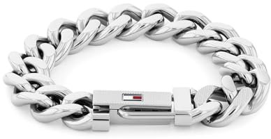 Tommy Hilfiger Jewelry Gliederarmband für Herren aus Edelstahl mit der Ikonischen Flagge - 2790637