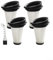 ZR005202 Filtres compatibles pour X Pert 160 (RH72) et X Pert 3 60 (RH69), 4 filtres et brosse de nettoyage inclus
