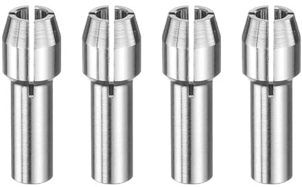 sourcing map 4pcs 3.0mm Drill Chucks Collet Bit 18mm Length Mini Electric Grinder Quick Change Replacement Drilling Tool for Rotary Tools