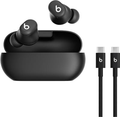 Beats Solo Buds - Wireless Bluetooth Earbuds with USB-C Charging Cables 1.5 m - Matte Black