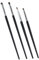 WRITWAA Lot De 4 Pinceaux De Maquillage Pour Eye-Liner Pinceau Biseauté Pour Fard À Paupières Kit D'Applicateur De Pinceaux Pour Les Yeux Petit Pinceau Pour Eye-Liner Outil De