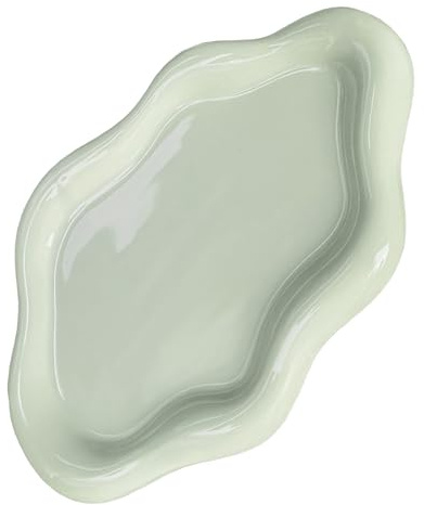 ARJDXDP Ceramic Jewellery Dish Trinket Dish, Cloud Shape Tray Jewellery Dish Small Key Tray for Mother's Day/Christmas/Thanksgiving/Birthday Gift (Green)