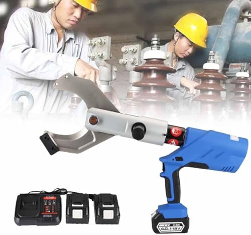 Hydraulic Cable Shears, Electric Ratchet Wire Cutter for Copper Aluminum, Armoured Cable, Steel Strand, Heavy-Duty Cutting Tool