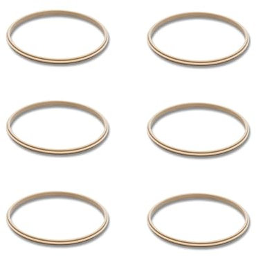 Lot de 6 joints d'étanchéité en silicone robuste pour couvercles de gobelets de 1,2 l