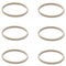 Lot de 6 joints d'étanchéité en silicone robuste pour couvercles de gobelets de 1,2 l