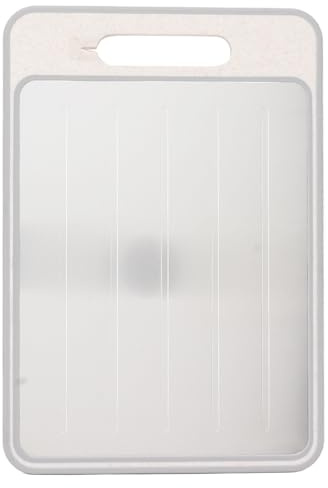 Tnfeeon Throwing The Cutting Board Efficient Cancellation of The Double Cutting Plate with Knife Cutter for Kitchen Cooking Aluminum Alloy for The Preparation of Dishes (Khaki)