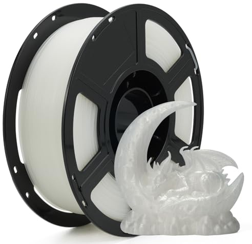 FLASHFORGE High Speed PLA+ 3D-Druckerfilament Natürlich, Verbesserter Schmelzfluss für schnellere und gleichmäßigere Drucke, elegantes, mattes Finish, satte und kräftige Farben