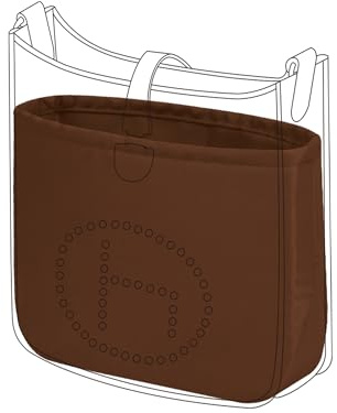 DGAZ Luxus Satin Taschenorganizer für Hermès Evelyne (Gold, 23) | Luxuriöse Satin-Innentasche, Perfekte Passform, Sanfter Schutz, Leicht