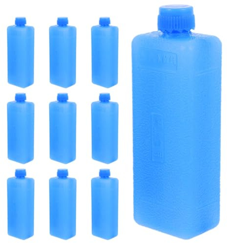 SHINEOFI 10 Pièces Blocs Réfrigérants en Pe Bleus pour Climatiseur, Maintien de Basse Température, Faciles à Utiliser, Adaptés pour Bureau et Maison en Été