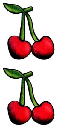 Red Cherry Temporary Tattoo Sticker Waterproof And Long-lasting Skin Stickers