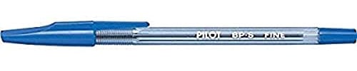 PILOT BP-S-F, Kugelschreiber mit Metallspitze 0,7 mm, blau, Packung mit 12 Stück