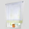 HongYa Bändchenrollo transparenter Voile Raffrollo Tunnelzug Raffgardine Vorhang H/B 155/120 cm Grün