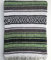 DistinctLook Mexikanische Falsa-Decke/Überwurf/Teppich, 6 Farben, handgewebt, recyceltes Garn, Yoga, Meditation, Camping, Picknick, Festival, (Pistaziengrün)