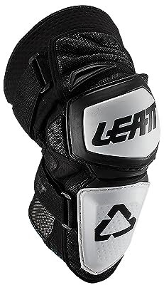 Leatt Enduro Ginocchiera Moto, Unisex – Adulto, White/Black, S