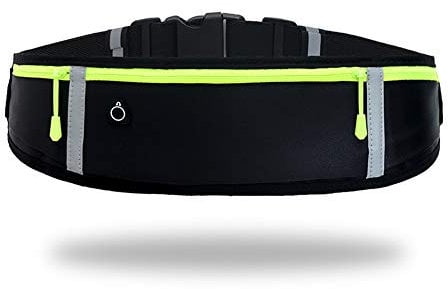 GORWRICH Laufgürtel mit wasserdichtem, verstellbarem Gummiband, schweißfeste Hüfttaschen mit großer Kapazität, perfekt für Laufen und Outdoor-Aktivitäten