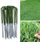 Yuoki99 Rasen, für den Außenbereich, Kunstrasen, Universal, Garten, Heringe, in U-Form, starke Büste, 150 x 25 x 3 mm, Befestigung aus verzinktem Stahl, grün mit feiner abgeschrägten Kanten 30 Stück