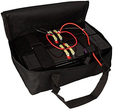 Akkusatz für Mach1 48V Elektro-Scooter – 4× 12V 15Ah (insgesamt 48V) + Tragetasche – Plug & Play – kompatibel mit Mach1, SXT, MZ, Charly – schneller Einbau, hohe Laufzeit