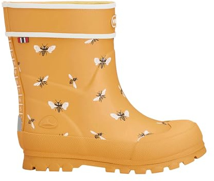 Viking Jungen Unisex Kinder Alv Jolly Gummistiefel, Yellow/White, 21 EU Weit