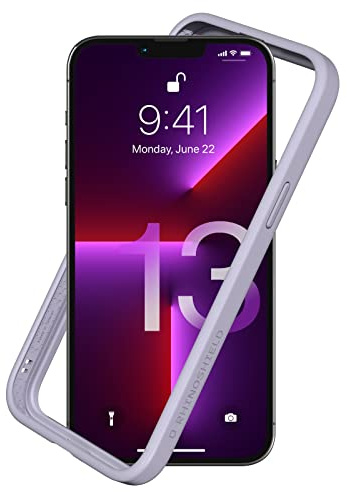 RhinoShield Bumper Case kompatibel mit [iPhone 13 Pro Max] | CrashGuard NX - Stoßdämpfende Schutzhülle im schlanken Design - 3.5 Meter Fallschutz - Lavender