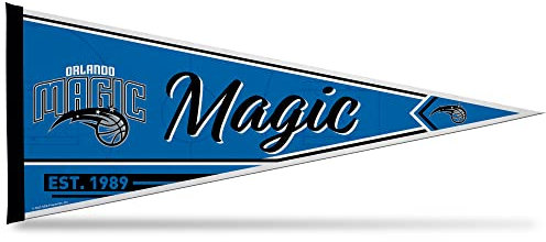 Rico Industries NBA Basketball Orlando Magic Classic 30,5 x 76,2 cm Filz-Wanddekoration, ideal für Zuhause/Schlafzimmer/Männerhöhle