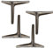 4 Stück Ersatz Möbelfüße Metall,Metall Sofa Bein,Möbelfüsse,Schrankfüße Möbelbeine,für Stühle,Tisch,Schrank Und Sofa,Einfachen Montage Dreieck,Mit Schrauben (12cm(4.7in),Bronze)