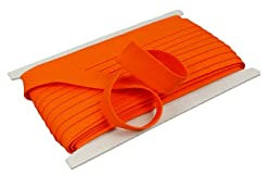 10 Meter Baumwoll - Schrägband/Einfassband Nahtband 100% Baumwolle Schrägbänder 18mm gefalzt (orange (140))