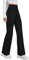 MCA Damen-Hose, Glocke, eng anliegend, Elefant, elastisch, Schwarz warme Baumwolle (Winterpullover), M