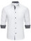 HISDERN Mens Shirts White Black Long Sleeve Shirt for Men Formal Button Shirts Causal Regular Fit Dress Shirt L