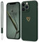 Mitetabo für iPhone 12 Pro Hülle Handyhülle iPhone 12 Pro Gold Liebesherz, Mädchen Case Weich Silikon Slim Stoßfest Kratzfeste Süßes Gold Love Schutzhülle für iPhone 12 Pro 6.1 Grün