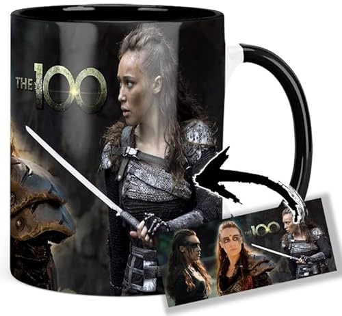 The 100 Lexa Alycia Debnam-Carey Tasse Innen & Henkel Schwarz Keramikbecher Mug