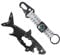 Ledeak 15 in 1 Multi Tool EDC Pocket Multitool Portable Stainless Steel Outdoor Survival Tool Gadgets Saw Screwdriver Wire Cutter Bottle Opener with Paracord Carabiner Keychain for Camping Hiking